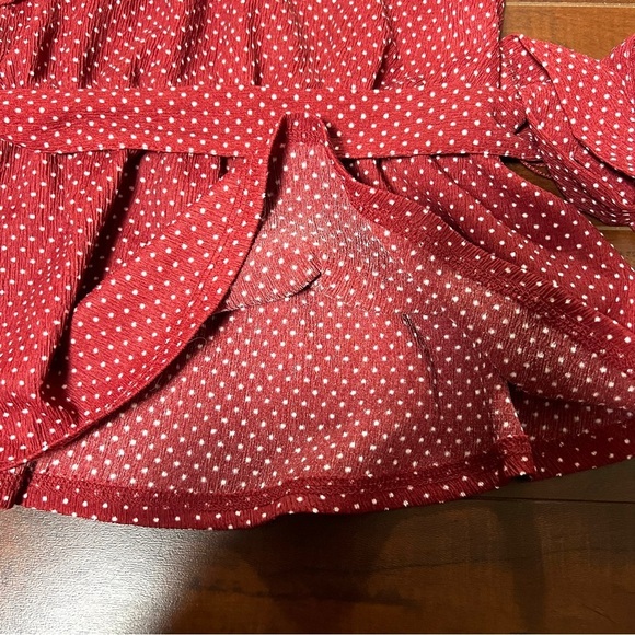 ANTHROPOLOGIE Maeve Rita Ruffled One Shoulder Top Polka Dot Size Small P NWT - Picture 10 of 16